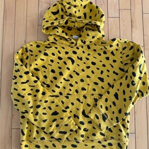 Yellow Cheetah Print Hoodie